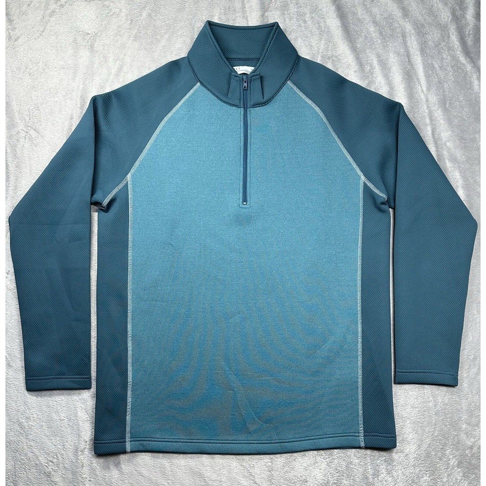 Criquet Quarter Zip Pullover Mens Medium Green Performance Golf Comfort Outdoors
